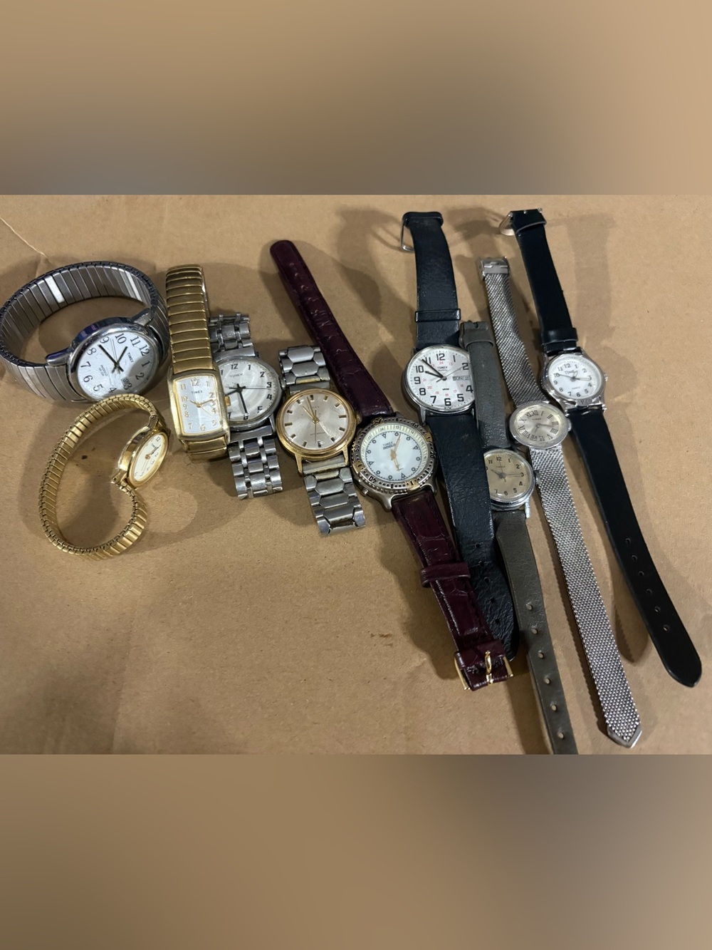 Assorted vintage Timex watches